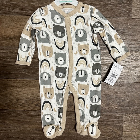 Neutral baby set Sleeper and Onesies Bodysuits 3-6 months - Picture 2 of 7